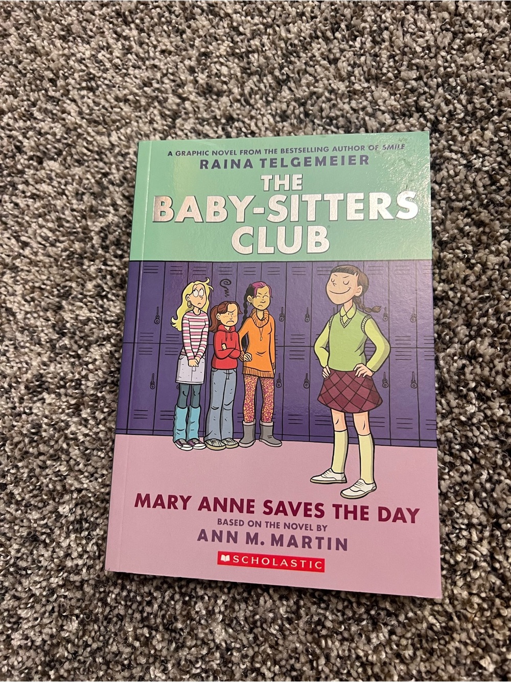 Scholastic The Baby-Sitters Club Graphic Novel — Mint Green, Purple, Pink